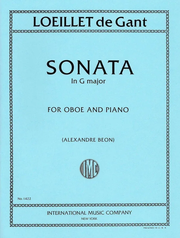Loeillet: Sonata in G Major for Oboe and Piano