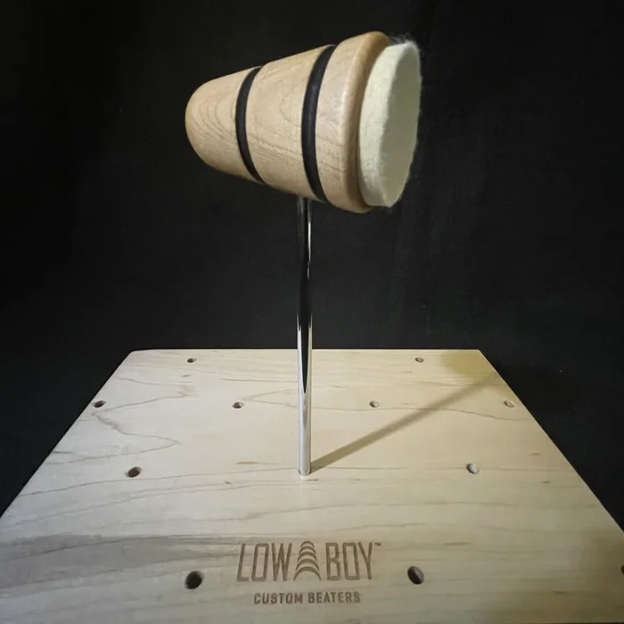 Low Boy Standard Felt Daddy Natural with Black Stripes