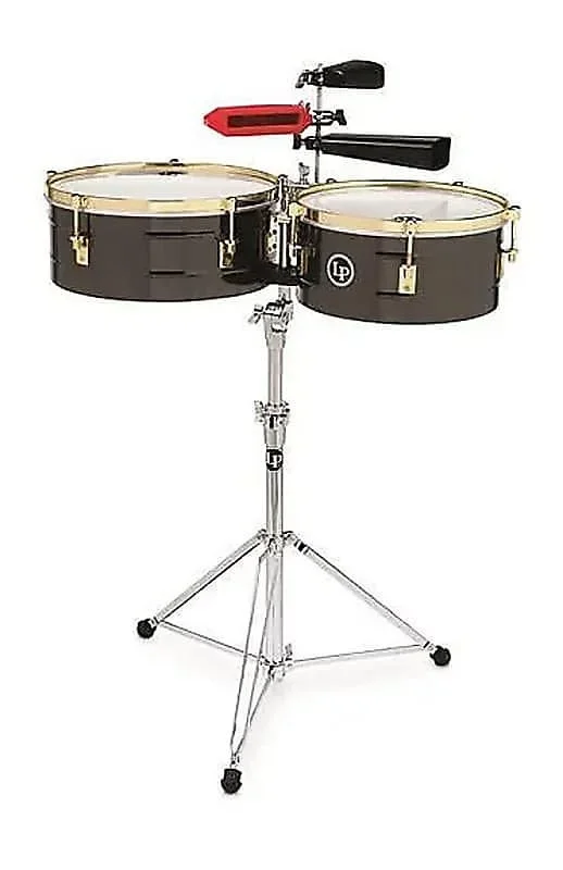 LP Latin Percussion LP1416-R Arena Series 14 ” & 16 ” Fausto Cuevas III Timbale Set w/ Stand