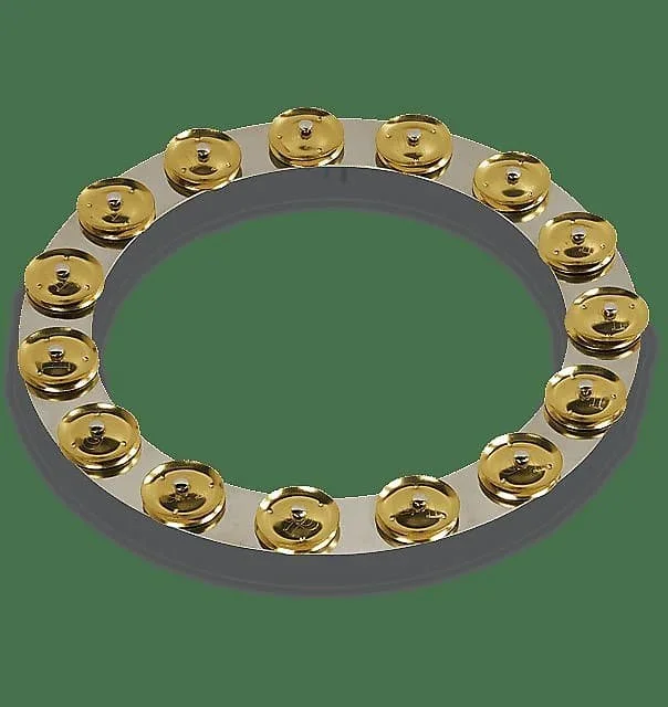 LP Latin Percussion LP3814SBS 14 ” Tambo-Ring in Stainless Steel w/ Brass Jingles