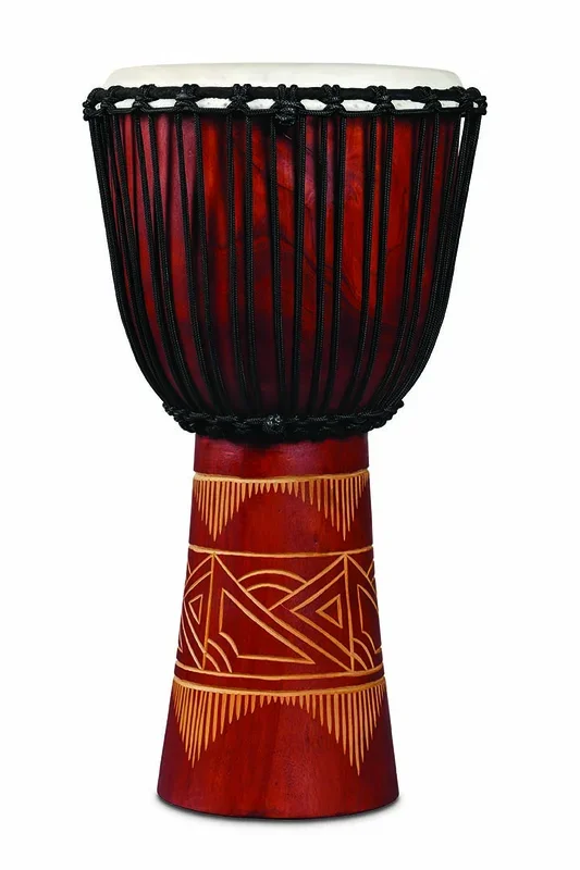 LP World Beat Wood Art Large Djembe Red/Nat