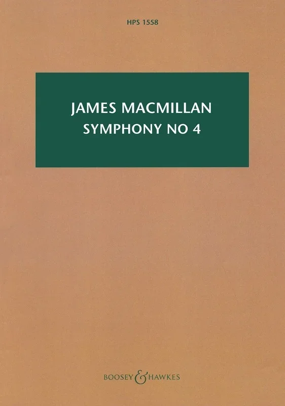 Macmillian – Symphony No 4 Study Score Book