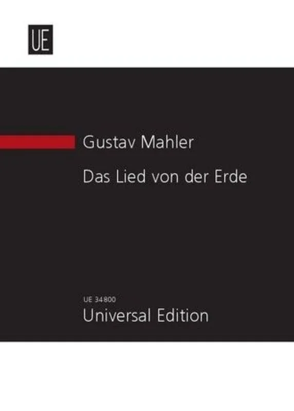 Mahler – Das Lied Der Erde (Song Of The Earth) Study Score