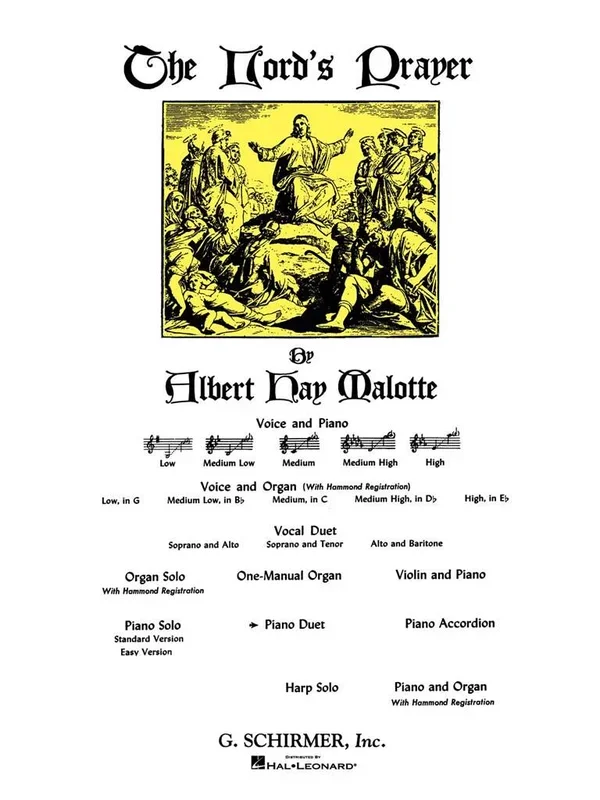 Malotte: The Lord’s Prayer (arr. for piano 4 hands)
