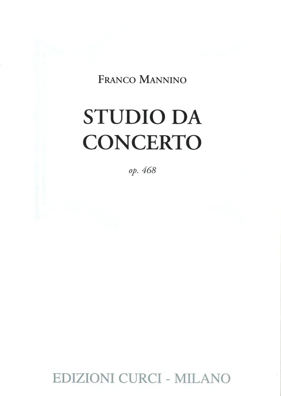Mannino: Studio da concerto, Op. 468