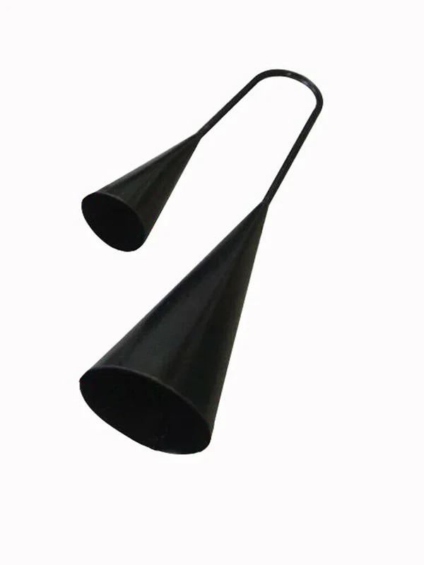 Mano Percussion Agogo Bell 6 Inch and 4 Inch Size Bells Includes Beater