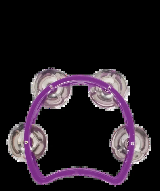 Mano Percussion Kids Tambourine – 4″ Junior Tambourine in Purple