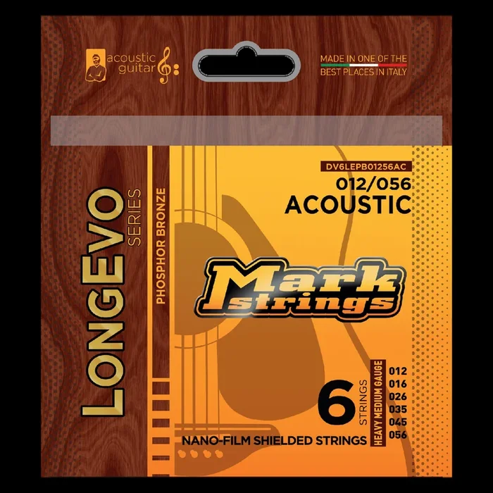 Markbass Longevo Phosphor Bronze Nano-Film Shielded 12/56 Acoustic Set