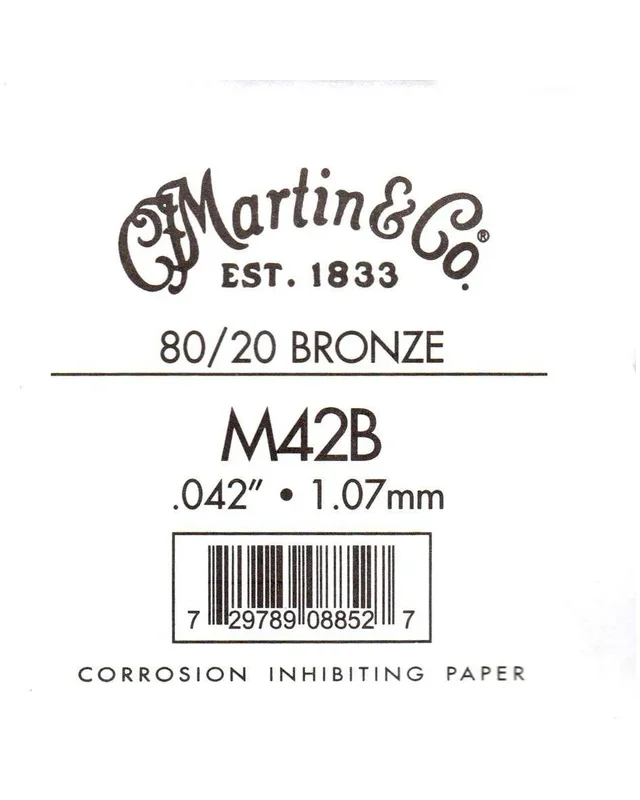 Martin Bronze Wound Ball End Single String .042