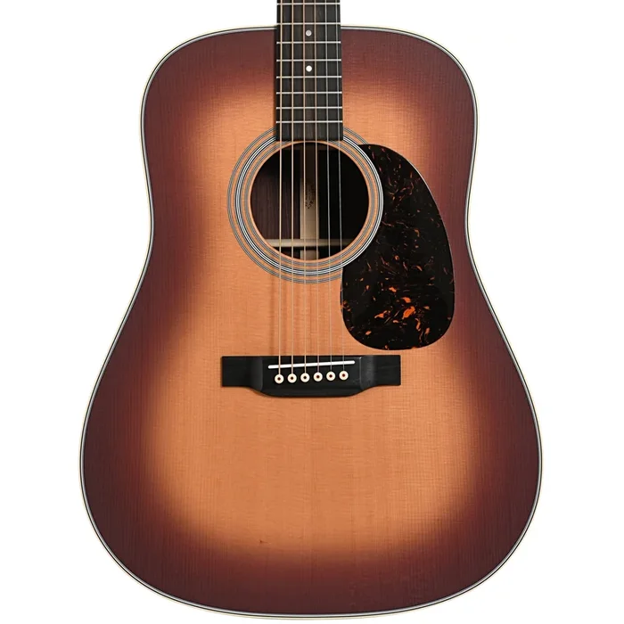 Martin D-28 Satin Acoustic Guitar & Case, Amberburst