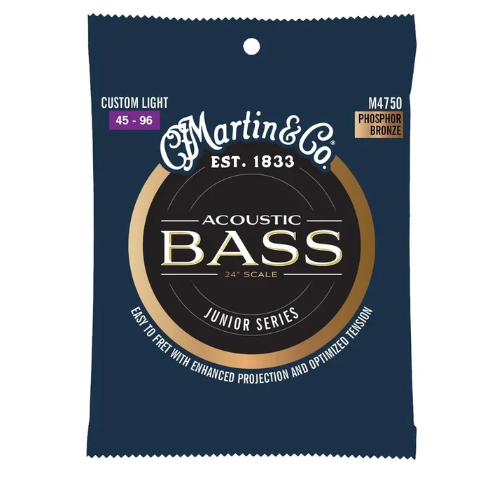 Martin M4750 Junior Bass Phosphor Broze Custom Light Acoustic Bass String Set