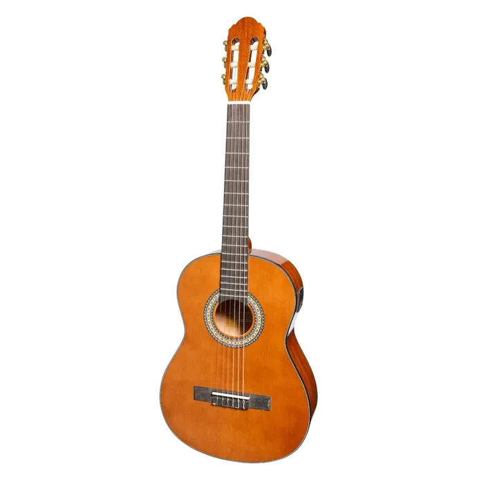 Martinez ‘Slim Jim’ G-Series 3/4 Size Classical Guitar with Built-in Tuner (Natural-Gloss)