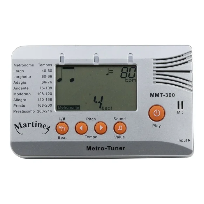 Martinez Universal Digital Metronome & Tuner for Guitar Bass Ukulele & Violin