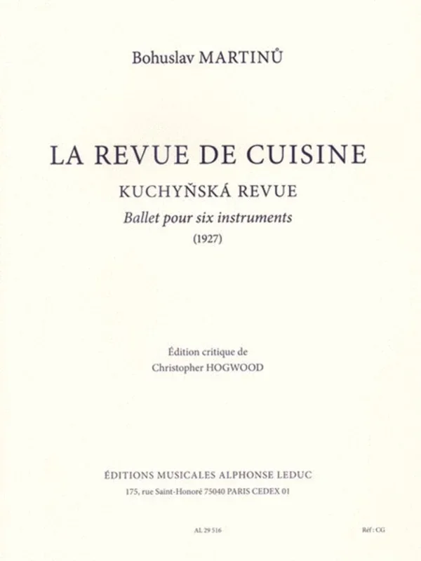Martinu – Kitchen Revue Ballet For 6 Instruments