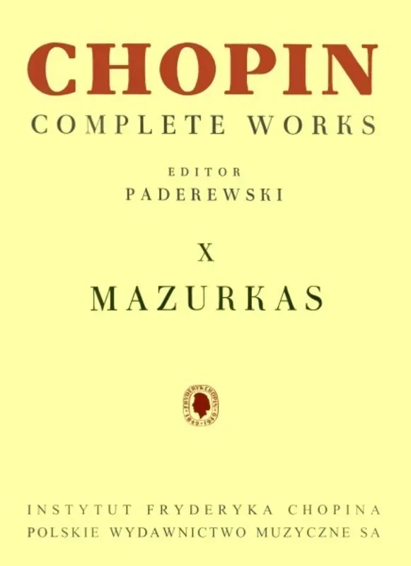 Mazurkas Ed Paderewski Cw x (Softcover Book)