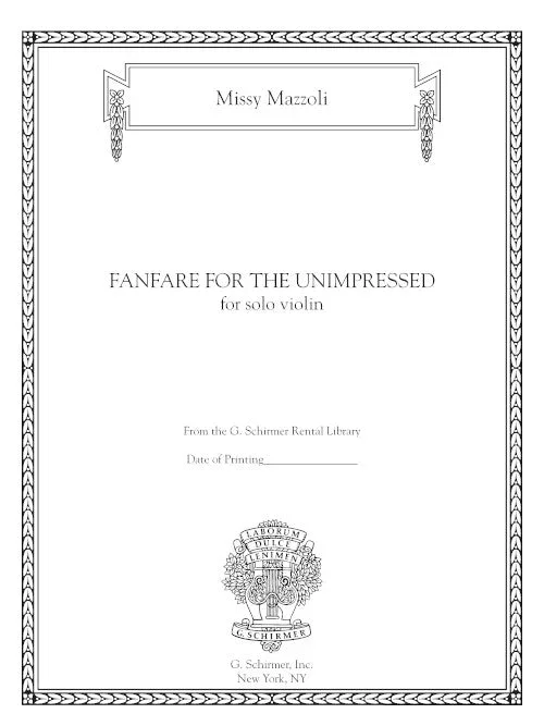 Mazzoli: Fanfare for the Unimpressed