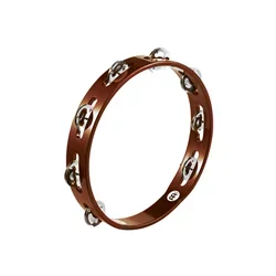 Meinl Wood Tambourine – Single Row Steel Jingles