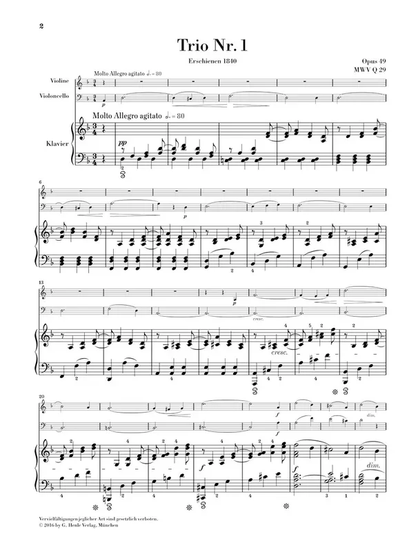 Mendelssohn: Piano Trios