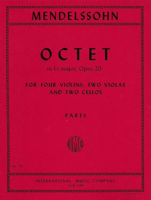 Mendelssohn: Strring Octet in E-flat Major, Op. 20