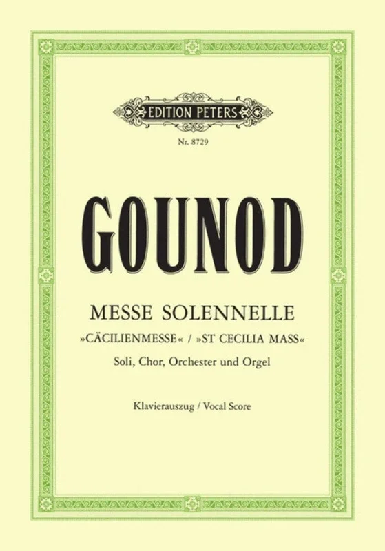 Messe Solennelle St Cecilia Latin (Softcover Book)