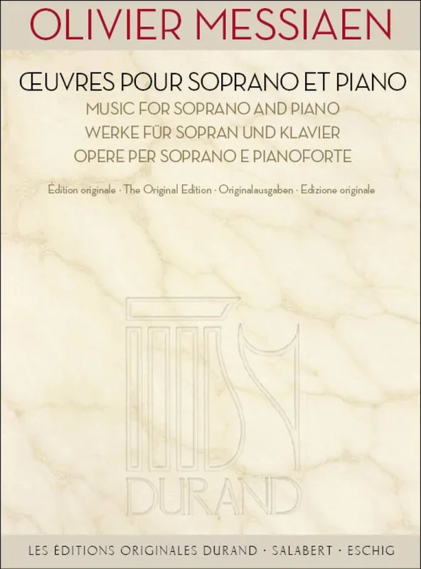 Messiaen: Music for Soprano and Piano