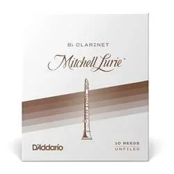 Mitchell Lurie Bb Clarinet Reeds – Strength 3.5 (Unfiled) Box of 10