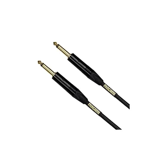 Mogami Gold Instrument-10 Guitar Instrument Cable, 1/4″ TS Male Plugs (10ft)