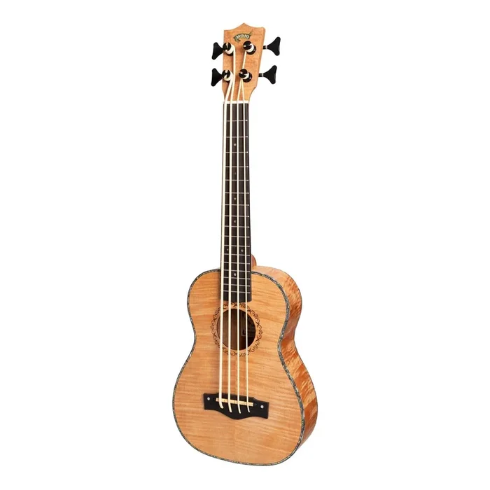Mojo Flamed Okoume 30″ Electric Bass Ukulele (Natural Satin)