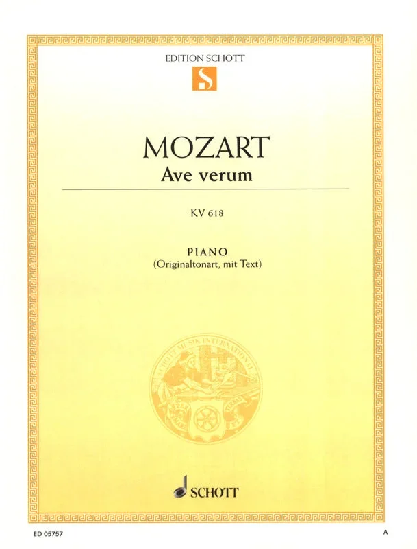 Mozart: Ave verum corpus, K. 618 (arr. for piano)