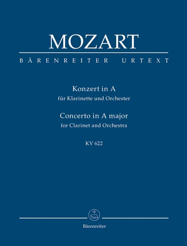 Mozart: Clarinet Concerto K622 – Study Score