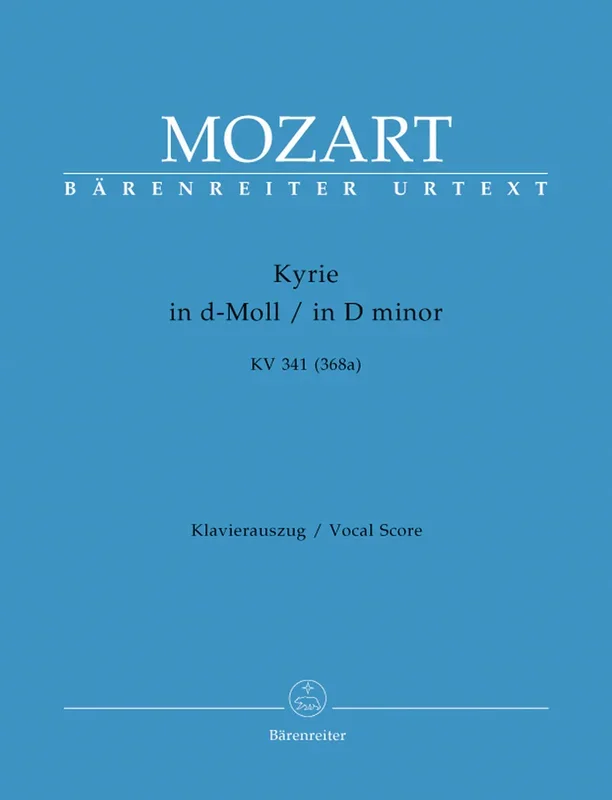 Mozart: Kyrie in D K341 – Vocal Score
