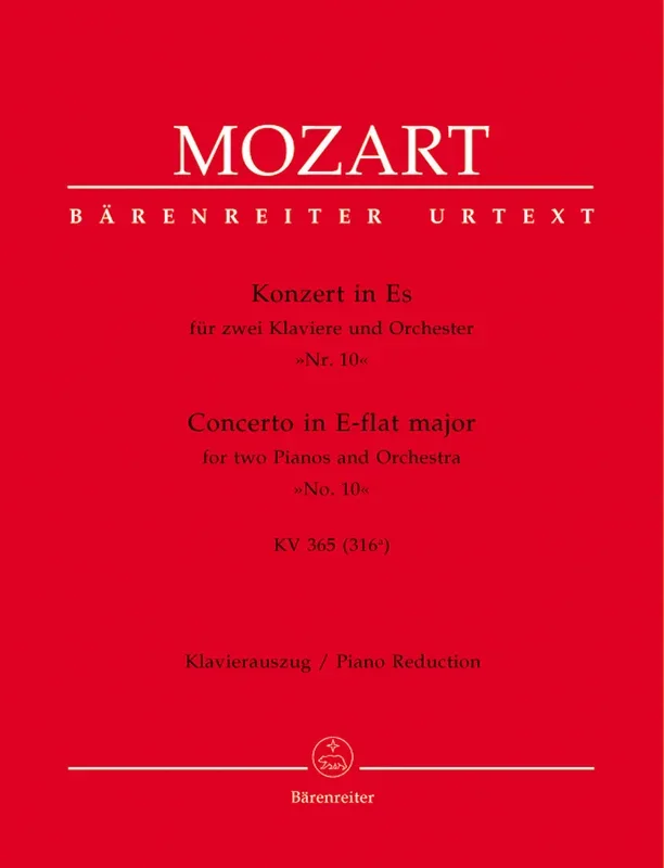 Mozart: Piano Concerto No 10 in E Flat K365 – 2 Pianos 4 Hands
