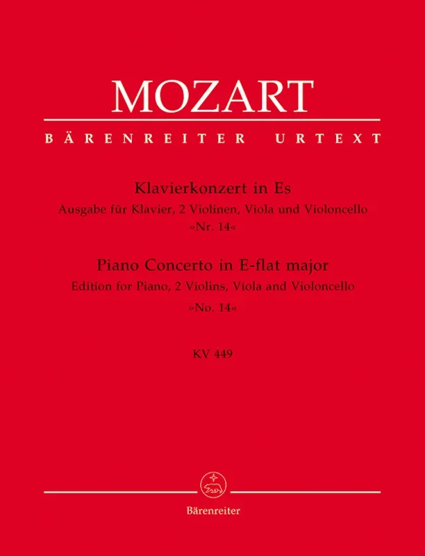 Mozart: Piano Concerto No. 14, K. 449 (Version for Piano & String Quartet)