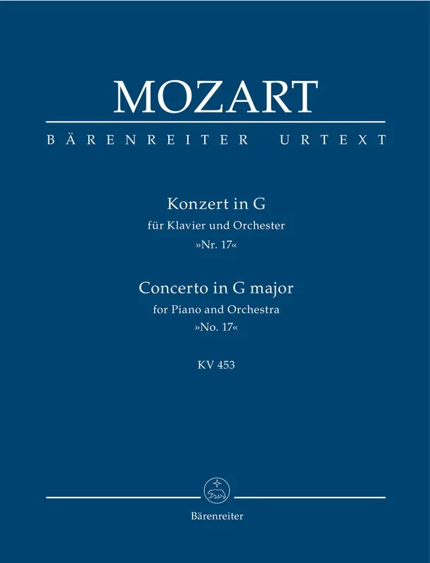 Mozart: Piano Concerto No 17 in G K453 – Study Score