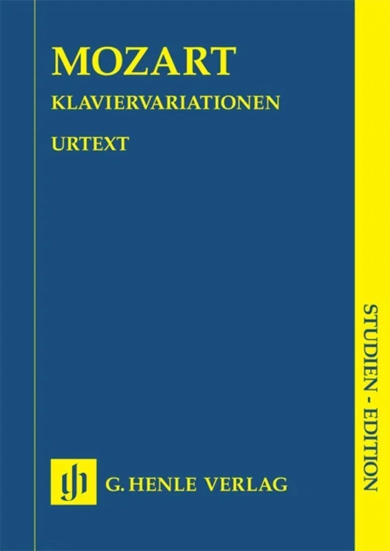 Mozart: Piano Variations Study Score