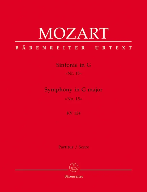 Mozart: Symphony No. 15 in G Major, K. 124