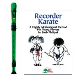 MPI Prism 2-pc Green Recorder & Recorder Karate Book
