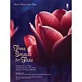 Music Minus One Three Sonatas for Flute Music Minus One Series Softcover with CD Composed by Various Standard