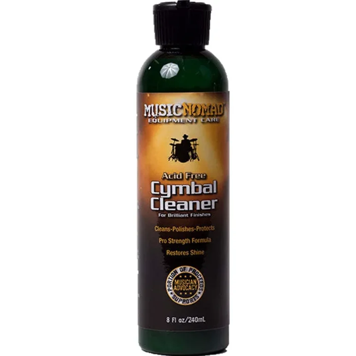 Music Nomad MN111 Acid Free Cymbal Cleaner, Polisher, Protectant – 240ml