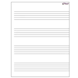 Music Staff Paper Wipe-off Charts
