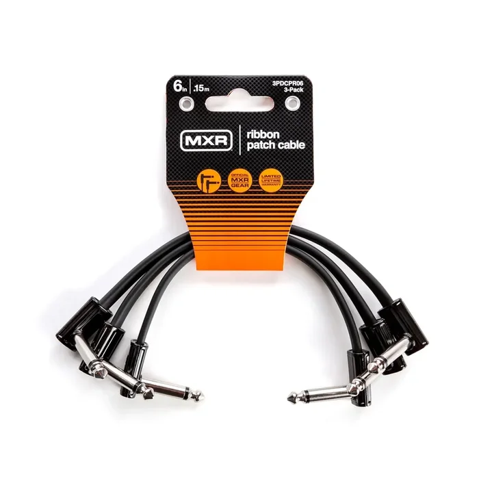 MXR Ribbon Patch Cable 6 Inch – 3 Pack