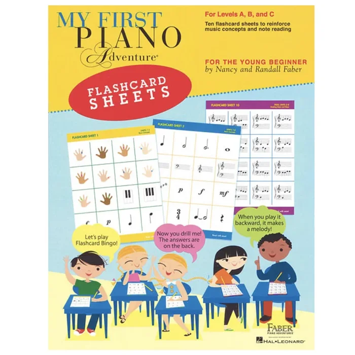 My First Piano Adventure Flashcard sheets