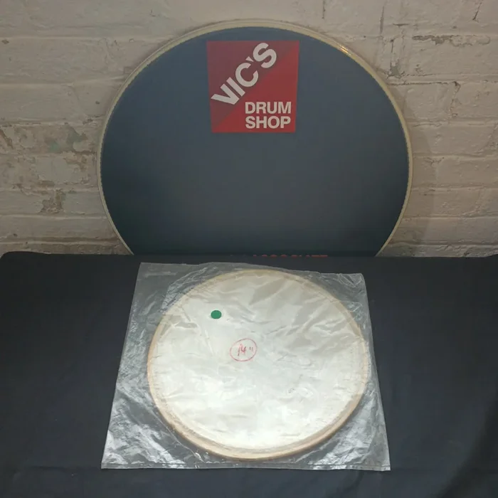 National Rawhide 14″ Calf Skin Drum Head, Vintage NOS