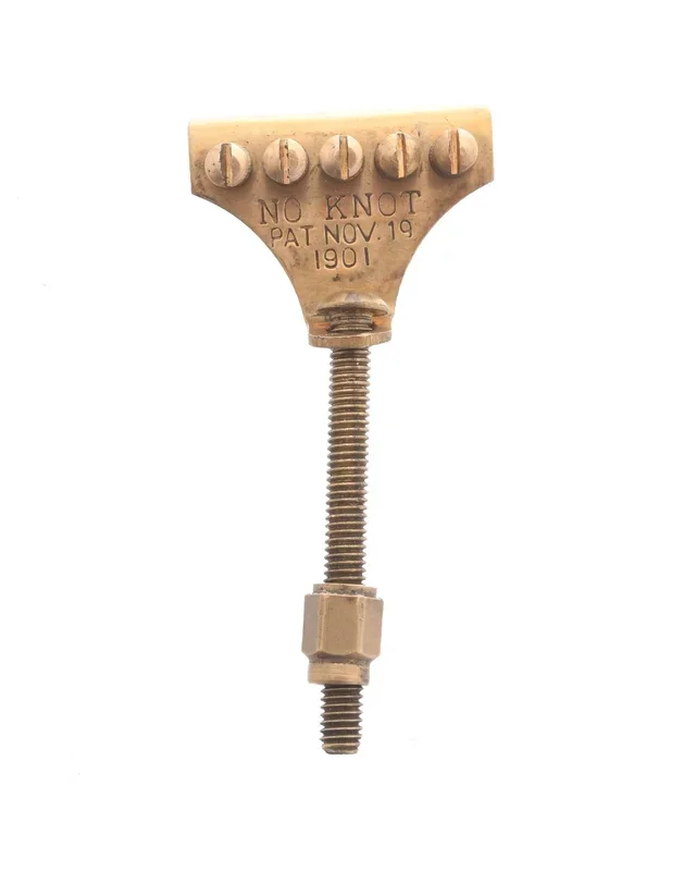 No Knot Tailpiece, Unplated Brass