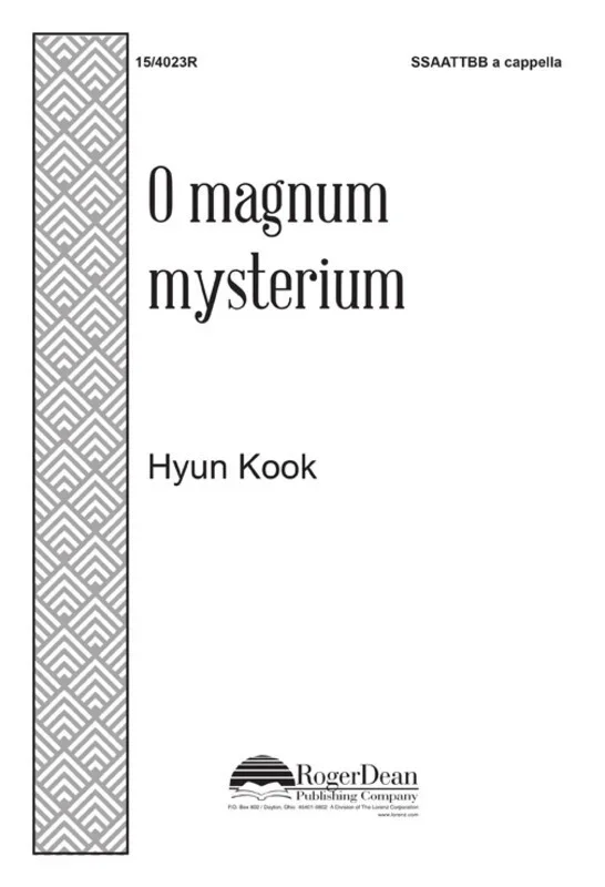 O Magnum Mysterium SSAATTBB A Cappella (Octavo)
