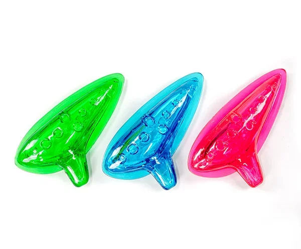 Ocarina-Transparent Plastic Assorted (Single)