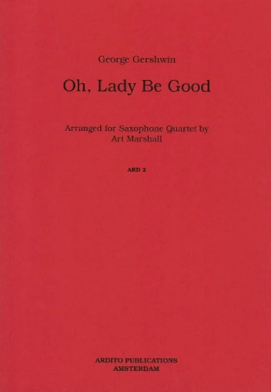 Oh Lady Be Good Sax Quartet (Softcover Book)