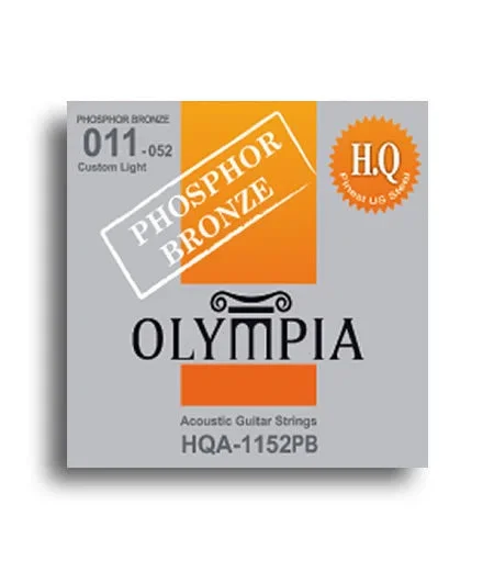 Olympia HQ Series Phosphor Bronze Custom Light Guitar String Set (11-52)