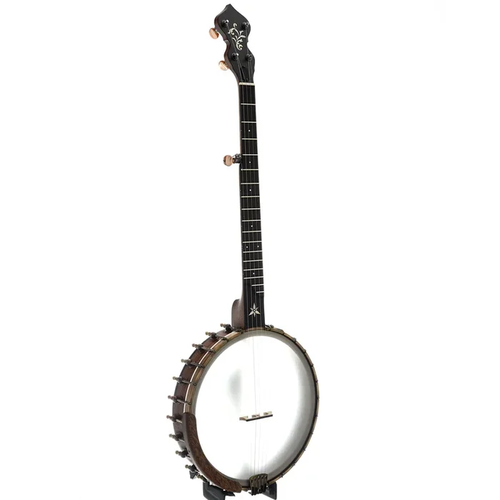 Ome Flora 12″ Openback Banjo & Case, Walnut