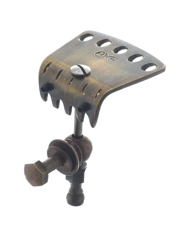 Ome Sweetone Banjo Tailpiece, Short, Aged Brass
